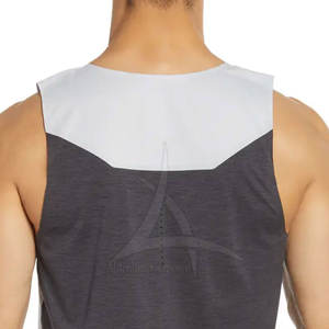 Vêtements de fitness respirant tricoté décontracté hommes débardeur 100% coton haute qualité séchage rapide - Product Image 6