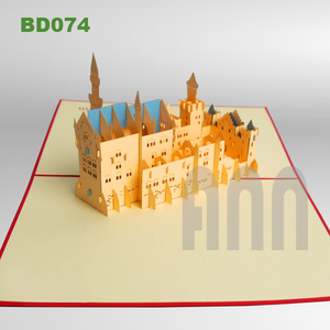 Maquette 3D Pop-Up du Château de Neuschwanstein Faite à la Main, en Papier de Haute Qualité, Paysage, Promotion Thanksgiving, Écologique et Recyclable - Product Image 6