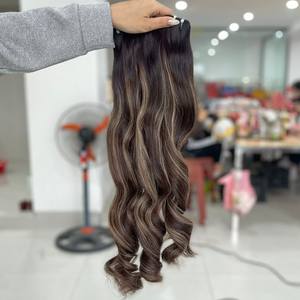 วิกผมมนุษย์แบบเป็นลอนสำหรับต่อผมผมผมมนุษย์100% เวียดนาม - Product Image 6