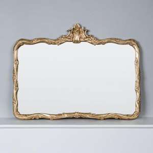 Luxury <b>Antique</b> Brass Mirror <b>Frame</b> With Meticulous Craftsmanship and Timeless Design Work for Vintage Living Room Decor - Product Image 1