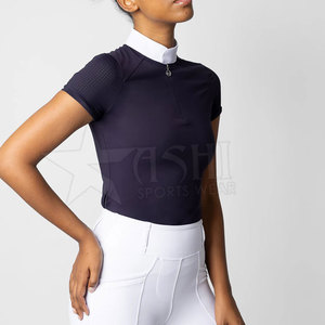 Top ecuestre de media cremallera de alta calidad, manga larga, capa Base para montar a caballo, camisa de carreras y espectáculo de secado rápido para deportes - Product Image 6