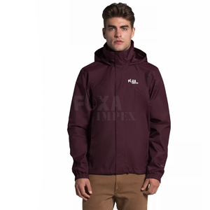 2024 imperméable fermeture éclair extérieur veste de pluie personnalisé imprimé abordable hommes coupe-vent randonnée vêtements de pluie - Product Image 1