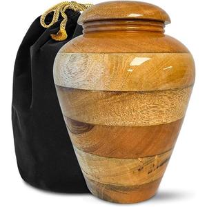 Best Quality Adult <b>Urns</b> <b>Wooden</b> Style Aluminum Cremation <b>Urns</b> <b>for</b> Human <b>Ashes</b> Funeral Supplies <b>Urn</b> at Wholesale Price From India - Product Image 5