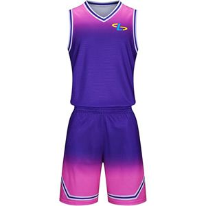 Ensemble de maillots de basket-ball personnalisés de qualité supérieure en gros, 100% polyester, uniformes de basket-ball pour hommes et femmes - Product Image 6