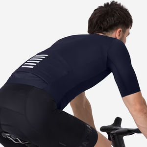 Nouveau design de vêtements de sport Maillot de cyclisme uni vierge pour hommes à vendre Maillot de cyclisme à manches courtes à séchage rapide et respirant - Product Image 6