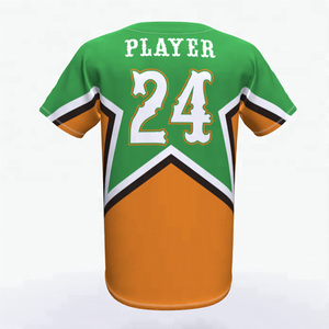 Maillots boutonnés personnalisables Vêtements de sport de qualité supérieure pour les équipes de baseball et de softball avec nom et numéro de l'équipe - Product Image 2