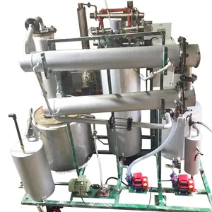 A 600 liters per day waste engine oil to diesel refinery plant. Highly productive pyrolysis machine with excellent distillation