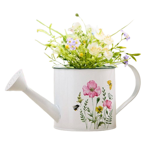 Boîtes métalliques fabriquées à la main, fabricant d'outils d'arrosage de plantes de jardin, fournisseur, arrosoir en métal peint à la main - Product Image 3