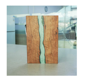 Tabla y bloques de queso para cortar con diseño de Río de madera y resina clásica para uso en restaurantes, fabricación al por mayor de buena calidad - Product Image 2