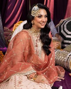 Salwar Kameez bordado de gasa indio pakistaní con piedra pesada colección de boda de lujo vestido de Venta caliente 2024 - Product Image 4