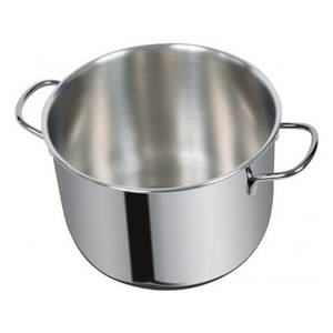 Metalsomma - Marmite à soupe et à bouillon en acier inoxydable de 18 cm avec finition chromée polie 152 PLUS - Qualité supérieure pour les essentiels de cuisine - Product Image 1