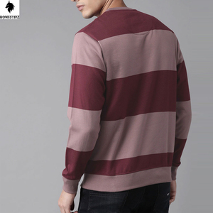 เสื้อสเวตเตอร์คอกลมผ้าฝ้าย100% โอเวอร์ไซส์ผ้าคอตตอนขนาดใหญ่ไหล่ตกออกแบบได้ตามที่ต้องการพิมพ์ลายพัฟฟ์สำหรับฤดูหนาว - Product Image 2