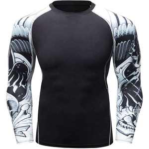 GAF Eco Friendly Bamboo Fabric MMA Rash Guard Shirt For Men Stretch Compression Fit For Sports Gym And Outdoor Use - Product Image 2