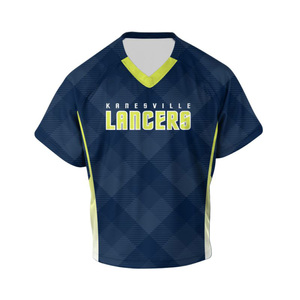 Caja de malla personalizable uniforme de lacrosse camiseta de fútbol reversible con sublimación Conjunto de camiseta de fútbol Wallball - Product Image 5