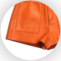 Shorts chauds pour femmes Front Pocket's, coupe régulière, tissu en spandex/polyester, respirant, imperméable, coupe-vent, taille haute, cordon de serrage