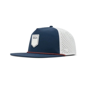 Top Selling 2026 <b>Waterproof</b> Golf <b>Hat</b> 5 Panel Performance Golf Cap Custom Rubber Patch Embroidery Logo Snapback InjaeVina Vietnam - Product Image 5