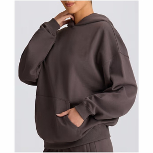 Diseño de logotipo personalizado 2025 Sudadera de algodón de punto lavado con cremallera Sudadera transpirable con capucha de longitud larga para hombres ODM OEM - Product Image 1