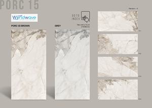 600x1200mm Diseño moderno Acabado brillante Azulejos vitrificados impresos digitalmente con superficie Porcecon para interiores de lujo - Product Image 5