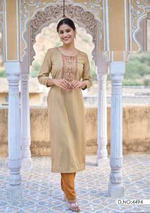 Pesado rayón de seda con bordado - Product Image 4