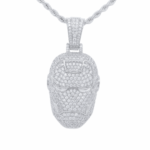 Casco de hombre de hierro con forma redonda diamante - Product Image 6