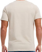 T-shirt en coton épais pour homme Crew Fitness, tricoté, durable, confort ultime, logo imprimé numériquement, séchage rapide, respirant