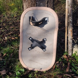 Escudo Rectangular Medieval CH, Escudo Medieval de Madera, Escudo de Diseño, Artesanía Calvin - Product Image 2