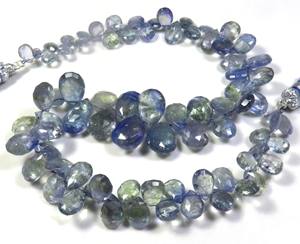 Perles de Tanzanite Bio Naturelle en Forme de Poire, 5-11 mm, Fil de 9 pouces, Pierres Précieuses Facettées, Pierres Précieuses Africaines Inspirées pour la Fabrication de Bijoux - Product Image 5