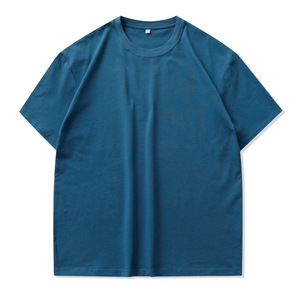 Camiseta de Verano 100% Algodón para Hombre, Manga Corta, Transpirable, de Secado Rápido, Informal, Color Sólido, con Logotipo, Corte Regular - Product Image 6