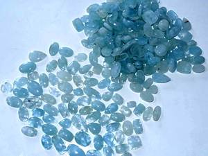 อความารีนธรรมชาติอัญมณีหลวมหินเหลี่ยมเพชรพลอยหลวม Cabochon สําหรับเครื่องประดับทําใช้มีจําหน่ายในราคาต่ํา - Product Image 3