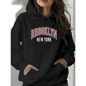 Kinitwear Sweat-shirt à capuche standard automne/hiver pour femme fabriqué en Chine - Product Image 1