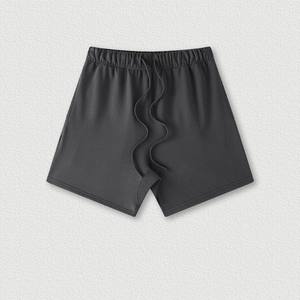 Ensemble T-shirt surdimensionné et short en coton respirant pour hommes impression de rue avec étiquette tissage tricoté pour la saison d'hiver - Product Image 4