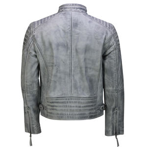 Veste en cuir véritable pour homme de haute qualité et durable, respirante, anti-rides, légère, service OEM personnalisable - Product Image 2