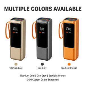 Batería Externa para Portátil de 100W con Pantalla a Color, Multifuncional, Portátil, de Alta Potencia, con Barra de Energía de Iones de Litio - Product Image 2