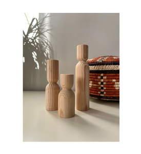 Bougeoir en bois pour la décoration de la maison et du bureau Meilleur design gravé personnalisé de qualité supérieure Meilleure vente - Product Image 3