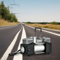 Compresseur d'air électrique portable 150 psi, gonfleur de pneus ABS, gonflage rapide, moniteur de pression des pneus, kit de réparation de pneus de voiture, pompe à air pour