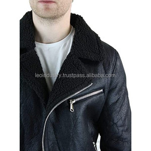 Vêtements en cuir à manches longues pour hommes, veste de mode, produit de vente chaude, meilleures vestes d'hiver en cuir minces pour hommes - Product Image 3