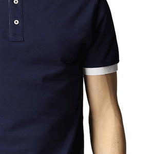 Chemise Homme Haute Qualité Brodé Prêt à l'Exportation Tissu Tricoté Polyester/Coton Séchage Rapide Respirant Manches Courtes Vente Directe Usine - Product Image 5