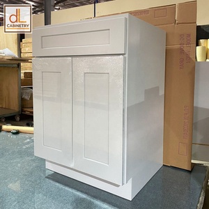 American Standard Model VAN24 Grey Paint <b>Solid</b> <b>Wood</b> & MDF Shaker <b>Door</b> Kitchen & <b>Bathroom</b> Sink Cabinets Vanity Stock for Project - Product Image 3