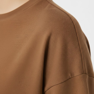 T-shirt oversize pour femme, couleur unie, cordon de serrage, absorption de l'humidité, transpiration, fitness, course à pied, sports, caractéristiques, conception OEM, Pakistan - Product Image 6