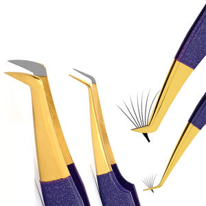 ชุดแหนบต่อขนตาแบบฟันปลาทำจากสเตนเลสสตีลคุณภาพสูงออกแบบโลโก้ได้ตามต้องการ - Product Image 4