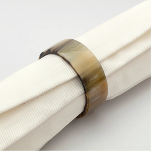 Rond de serviette en corne de buffle Accessoires de table à manger Ensemble d'anneaux de tissu pour restaurant Article décoratif - Product Image 3