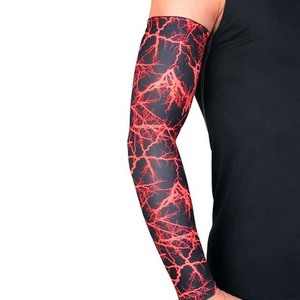 Manchons de compression sportifs OEM en gros – Spandex/Polyester à séchage rapide, personnalisables avec nom et logo d'équipe, imprimés par transfert thermique - Product Image 1
