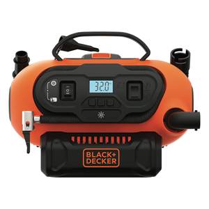 Compresor de Aire Portátil sin Aceite Black & Decker de 12V CC (11 bar/160 psi) con Encendedor de Cigarrillos de 12V BDCINF18N, Categoría Bombas - Product Image 1