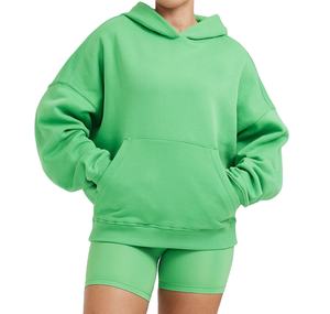 Ensemble décontracté deux pièces pour femme, couleur unie, avec logo, en molleton 240g, comprenant un sweat à capuche et un short au-dessus du genou, 100% coton, collection été 2026 - Product Image 1