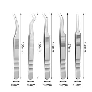 Extension supérieure de pince à épiler professionnelle en acier inoxydable de haute qualité avec outil de beauté à pointe pointue durable - Product Image 6