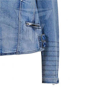 Meilleur prix confortable respirant solide veste en jean pour femmes marque privée col montant tricoté de haute qualité pour l'hiver en plein air - Product Image 2