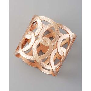 แหวนผ้าเช็ดปากโลหะสำหรับตกแต่งโต๊ะรับประทานอาหารแหวนผ้าเช็ดปากทรงกลมสีทองสำหรับตกแต่งโต๊ะในงานแต่งงาน - Product Image 3