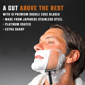 ANAAIF Safety Razor Factory Estuche de cuero Cuenco de madera y brocha de soporte-Herramienta de afeitado en polvo - Product Image 3