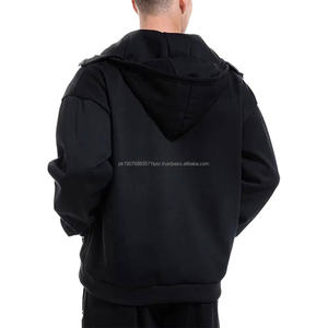 Sudadera con Capucha Balaclava Personalizada con Logotipo Bordado, 600GSM, Algodón Grueso, Hombros Caídos, Unisex, Estilo Urbano, para Invierno y Actividades al Aire Libre - Product Image 5