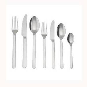 Table à manger moderne avec logo personnalisé, longue et fine poignée grise, ensemble de couverts élégants en acier inoxydable de luxe plaqué argent royal - Product Image 3